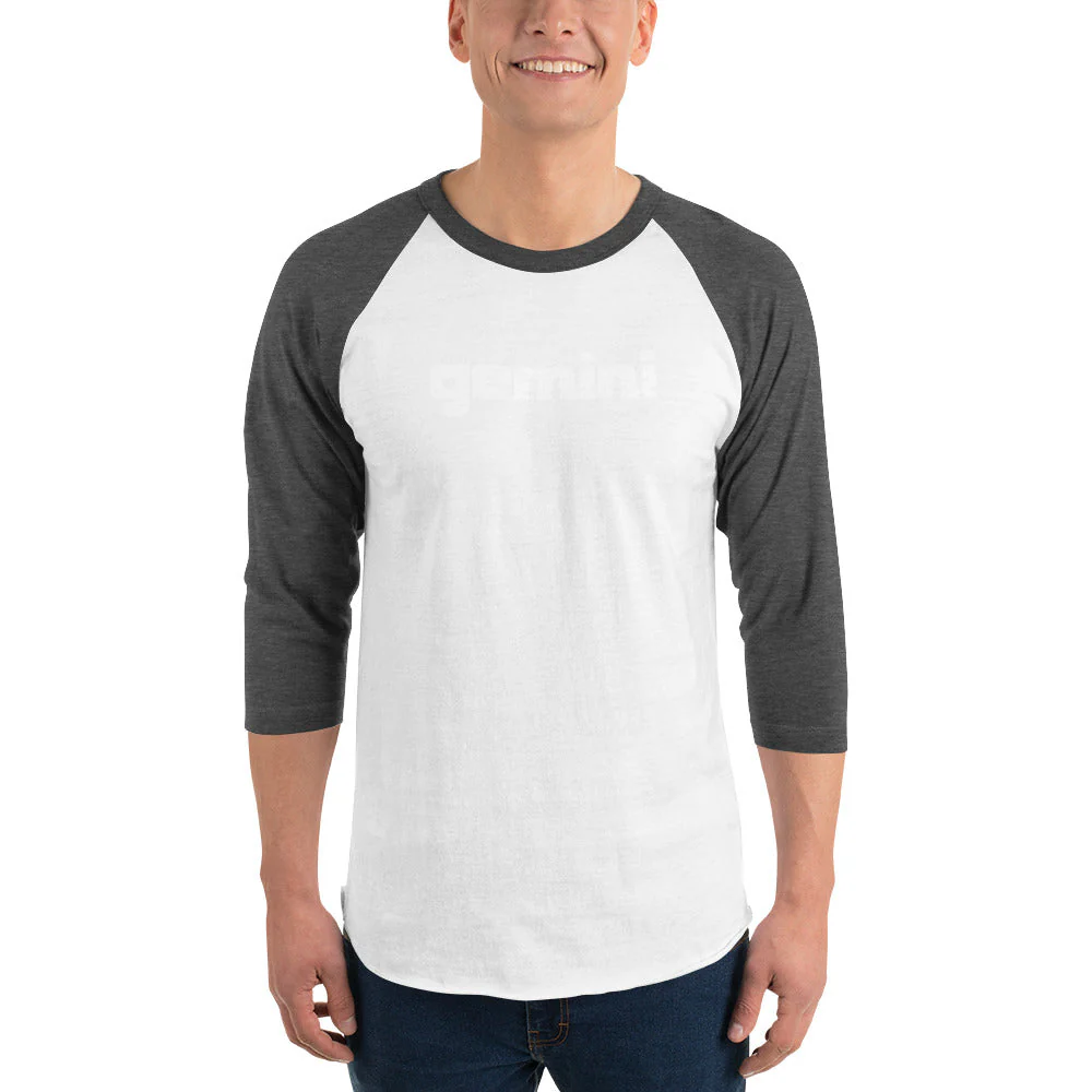 Gemini Sound Raglan Baseball Shirt - Cotton 3/4 Sleeve Unisex - Image 11