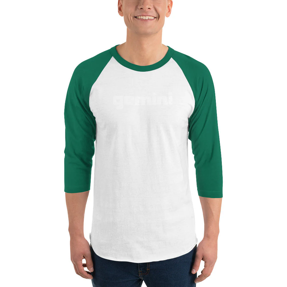 Gemini Sound Raglan Baseball Shirt - Cotton 3/4 Sleeve Unisex - Image 12