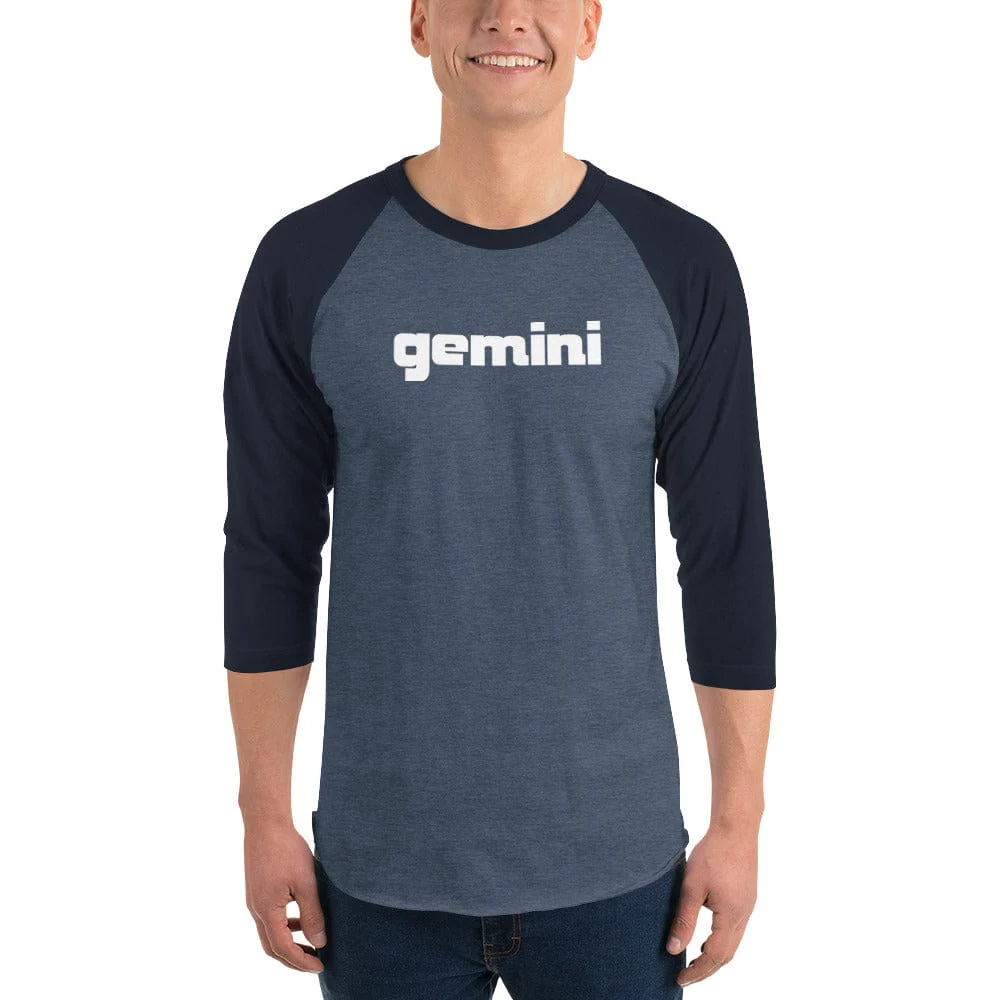 Gemini Sound Raglan Baseball Shirt - Cotton 3/4 Sleeve Unisex - Image 4