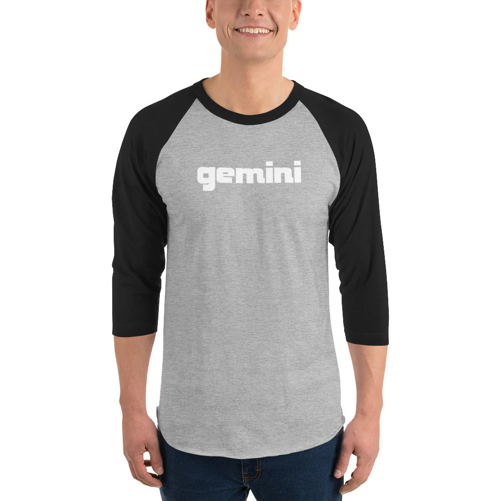 Gemini Sound Raglan Baseball Shirt - Cotton 3/4 Sleeve Unisex - Image 5