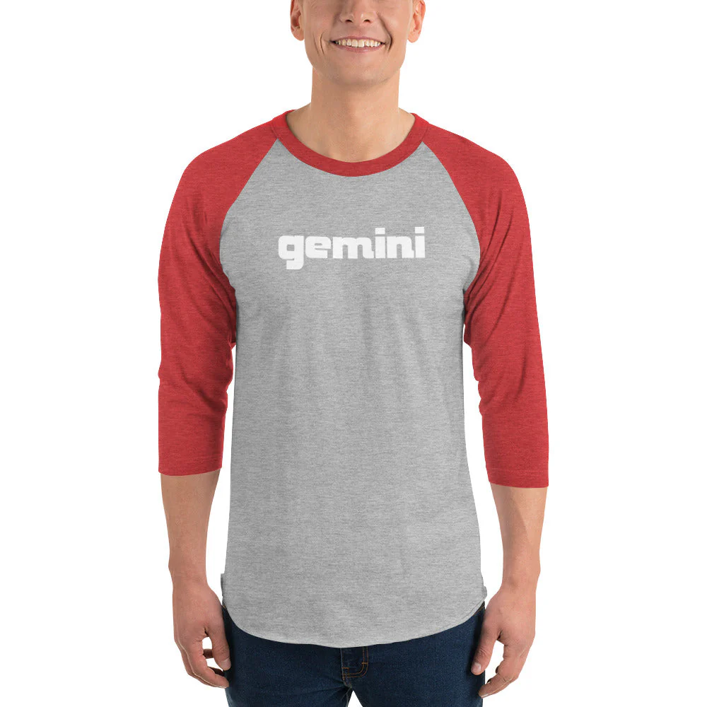 Gemini Sound Raglan Baseball Shirt - Cotton 3/4 Sleeve Unisex - Image 6
