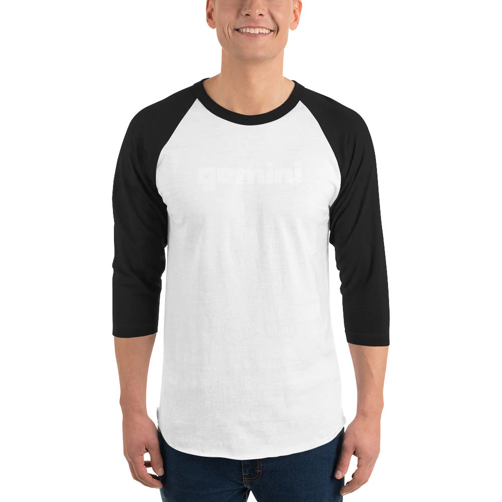 Gemini Sound Raglan Baseball Shirt - Cotton 3/4 Sleeve Unisex - Image 7