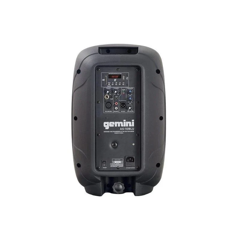Gemini Sound powered PA speaker 10", Bluetooth (AS-10BLU) - Image 3