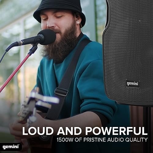 Gemini Sound AS-12TOGO portable Bluetooth PA speaker with trolley handle — 35W RMS, 12" woofer, 5–8 hr battery - Image 6