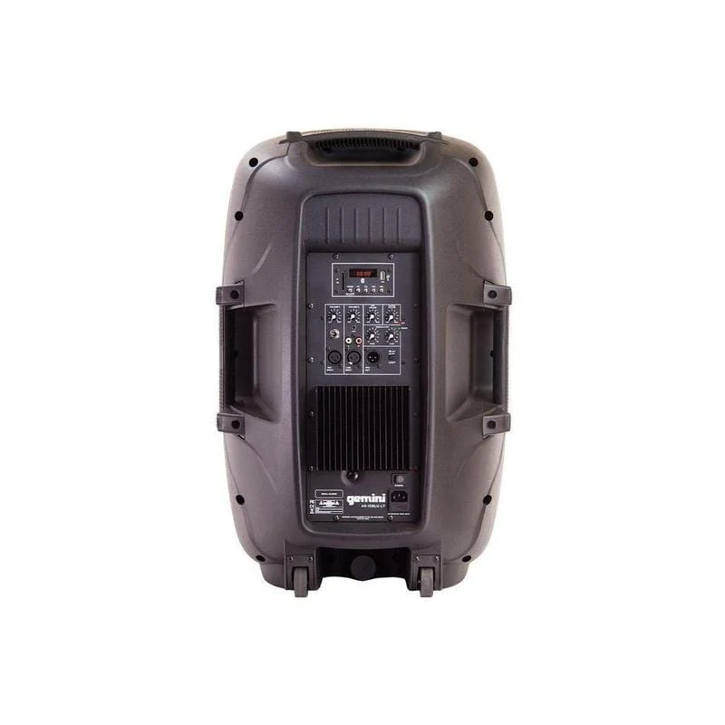 Gemini Sound AS-15BLU-LT 15" Bluetooth PA speaker with LED lights — 2000W peak, titanium compression driver, stand and mic included - Image 3