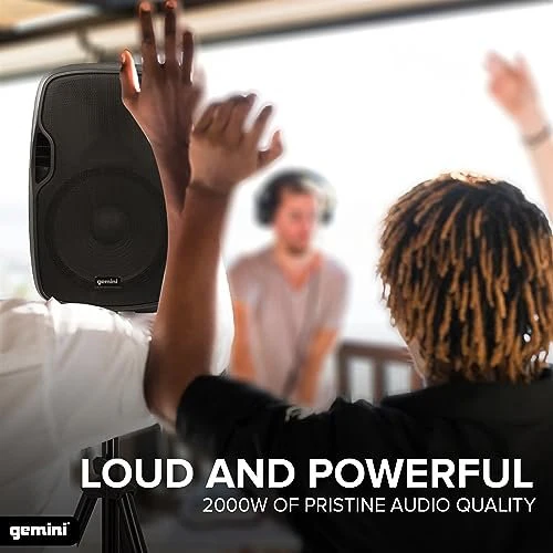 Gemini Sound AS-15TOGO portable battery-powered Bluetooth PA speaker — 50W peak, 15" woofer, 5-8 hr battery - Image 4