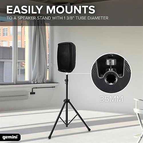 Gemini Sound AS-2108BT active 8" Bluetooth PA speaker — 60W peak, 30W RMS, 8" woofer - Image 6