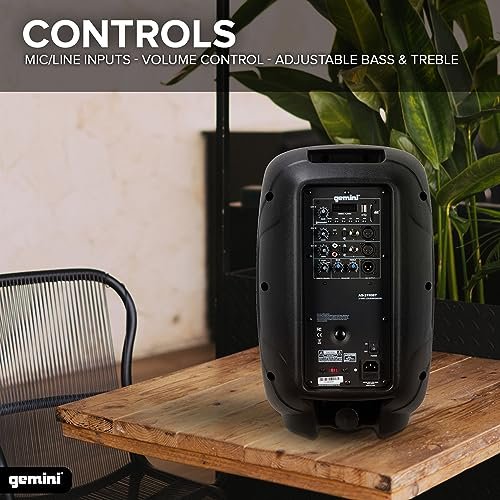 Gemini Sound AS-2110BT active 10" Bluetooth PA speaker — 40W RMS, 10" woofer, USB/SD/FM media player - Image 3