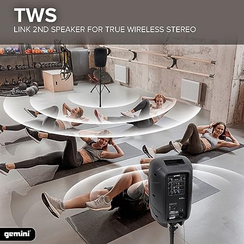 Gemini Sound AS-2110BT active 10" Bluetooth PA speaker — 40W RMS, 10" woofer, USB/SD/FM media player - Image 6