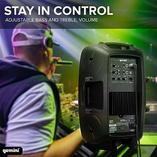 Gemini Sound AS-2112P active 12" PA speaker — 200W peak, 100W RMS, 108dB max SPL - Image 3