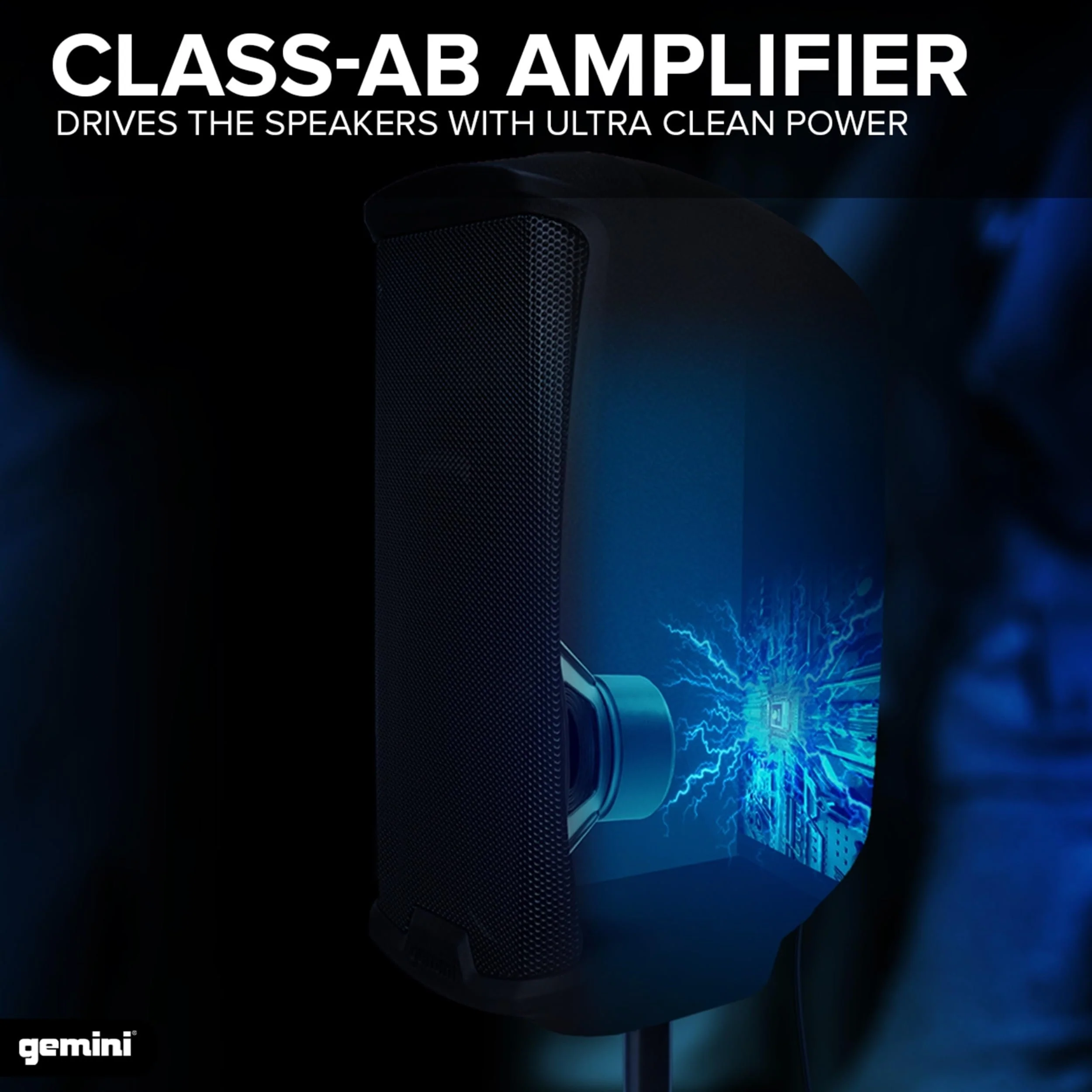 Gemini Sound AS-2115BT active 15" Bluetooth PA speaker — 200W peak, 100W RMS, 15" woofer - Image 6