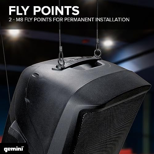 Gemini Sound AS-2115BT-PK active Bluetooth PA speaker with stand — 200W peak, 15" woofer, USB/SD/FM/Bluetooth - Image 4