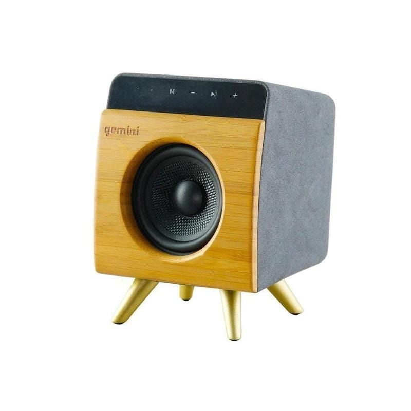 Gemini Sound BRS-130 handcrafted bamboo Bluetooth speaker — 12W RMS, 3" driver, TWS pairing - Image 4