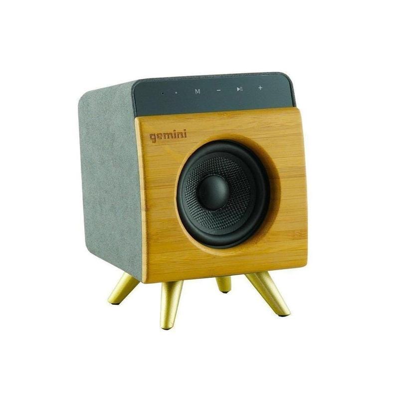 Gemini Sound BRS-130 handcrafted bamboo Bluetooth speaker — 12W RMS, 3" driver, TWS pairing - Image 5