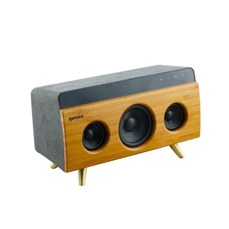 Gemini Sound BRS-330 handcrafted bamboo Bluetooth speaker — 30W RMS, dual 2" drivers and 3" subwoofer, Bluetooth 5.0 - Image 3