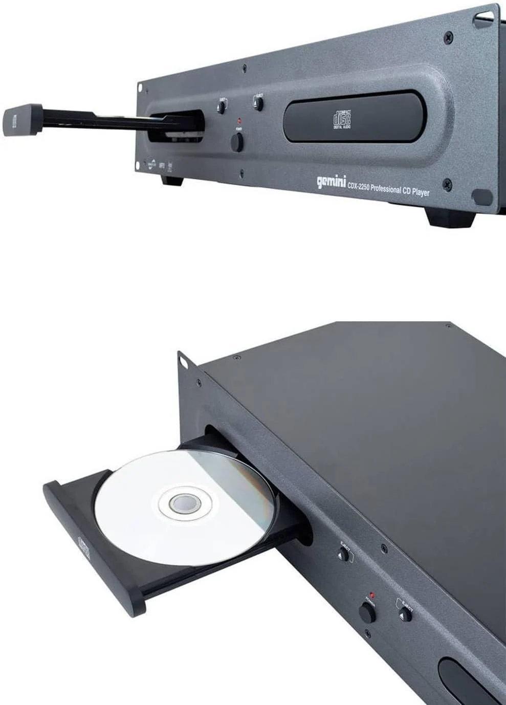 Gemini Sound CDX-2250i rackmount dual CD and USB media player — CD/CD-R/MP3-CD playback, 2 USB ports, ±12% pitch fader - Image 4