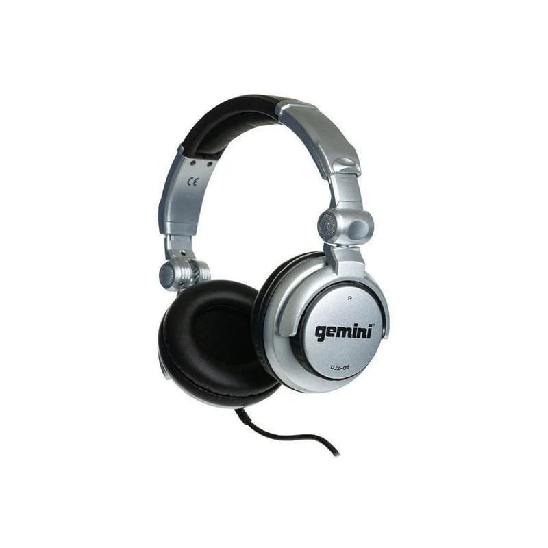 Gemini Sound DJX-05 closed-back DJ headphones — 50mm drivers, swivel earcups
