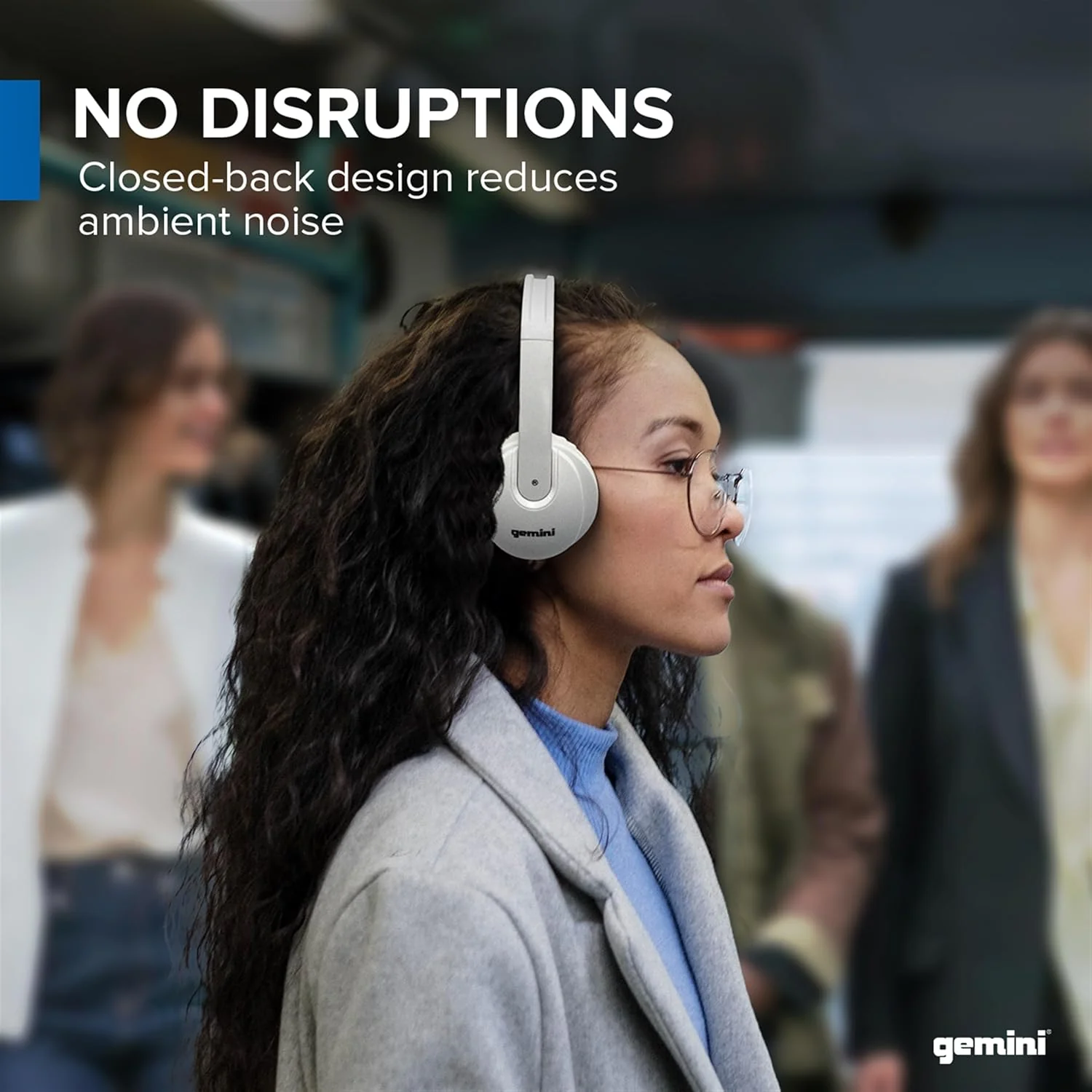 Gemini Sound DJX-200 over-ear DJ headphones — 40mm drivers, closed-back, 4' cable with 1/4" adapter - Image 11