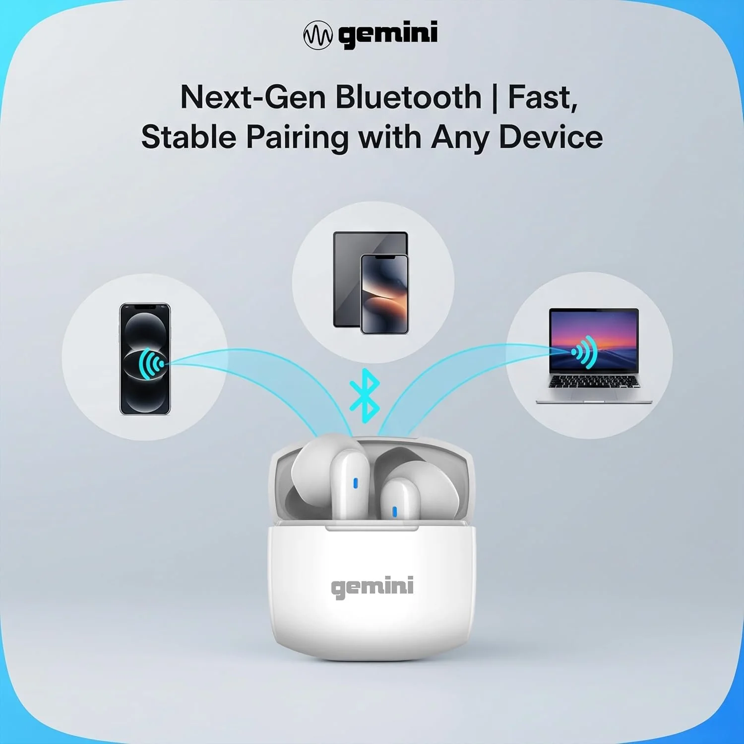 Gemini Sound GEBX-100 true wireless Bluetooth earbuds — Bluetooth 5.4, dual 13mm drivers, 3-4 hours playback - Image 4