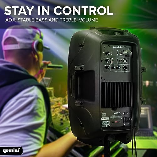Gemini Sound AS-2115P active 15" PA speaker — 200W peak, 100W RMS, 110dB max SPL - Image 3
