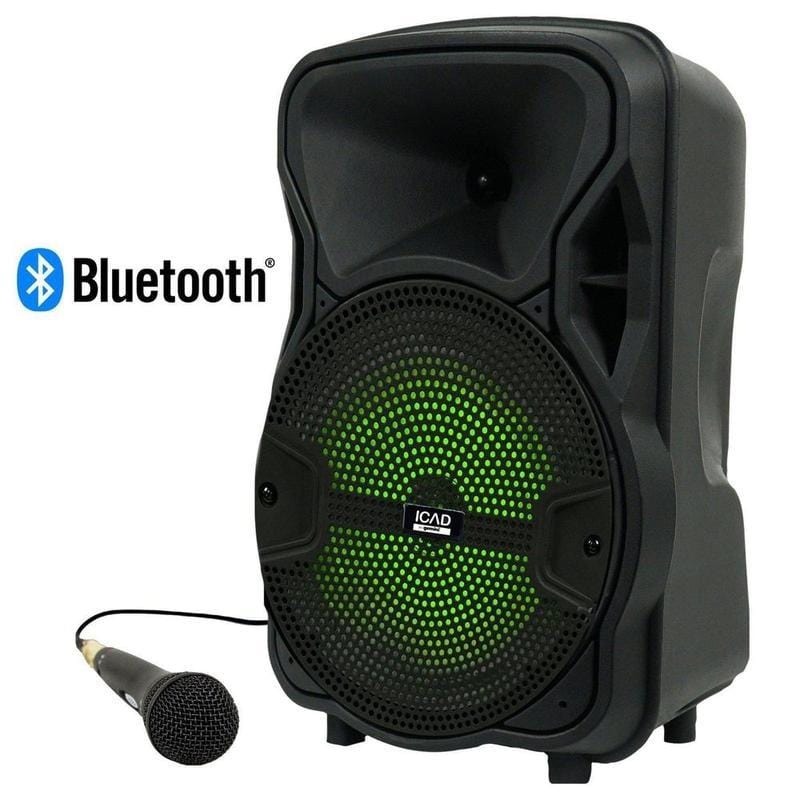 Gemini Sound GSX-L208BTB portable Bluetooth party speaker — 500W peak, 8" woofer, LED-lit driver