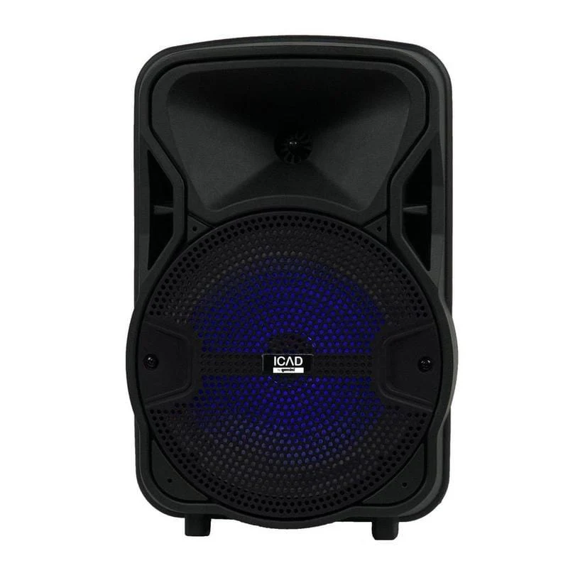 Gemini Sound GSX-L208BTB portable Bluetooth party speaker — 500W peak, 8" woofer, LED-lit driver - Image 9