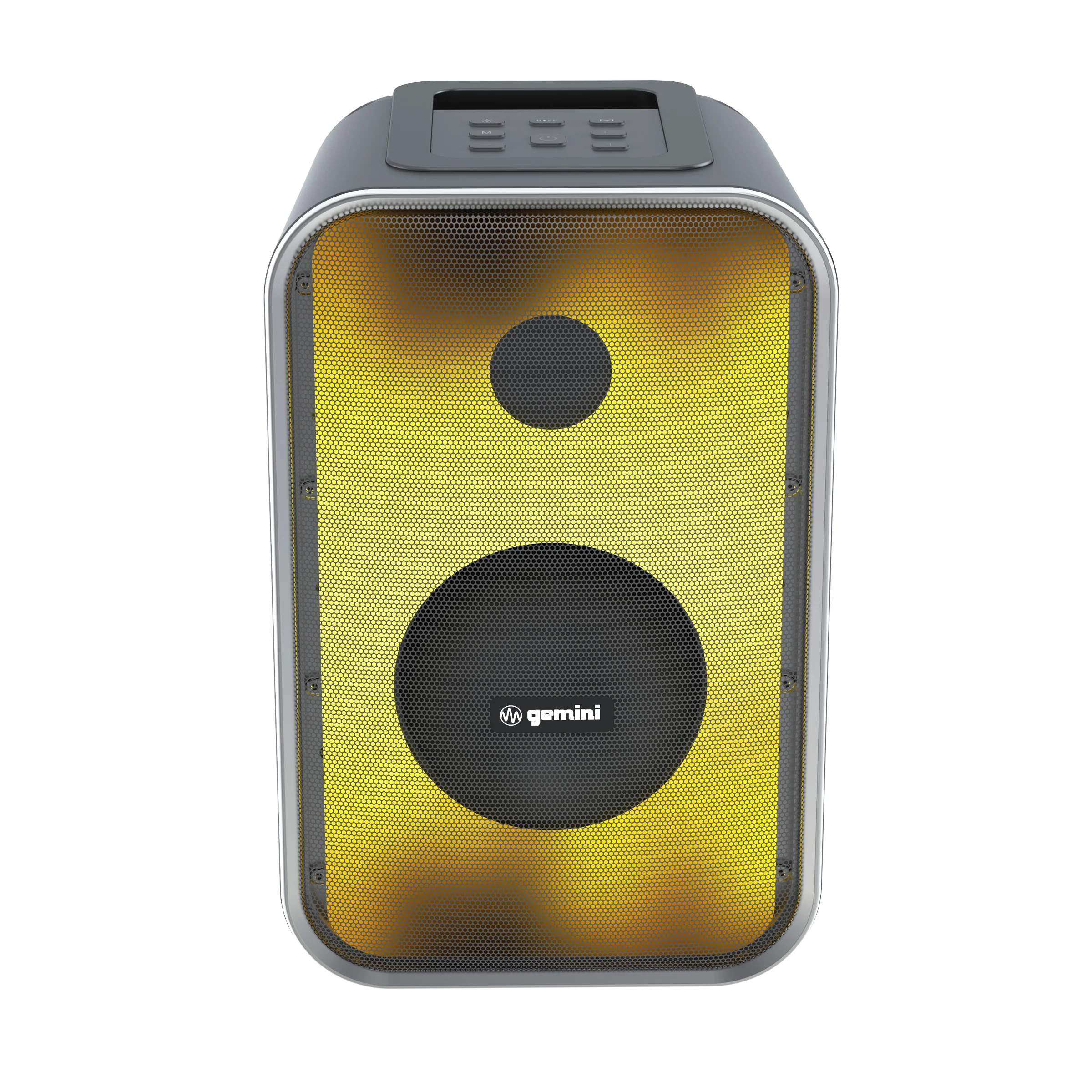 Gemini Sound GNV-60 portable LED party speaker — 85W peak, 5.25" woofer, 6-hr battery