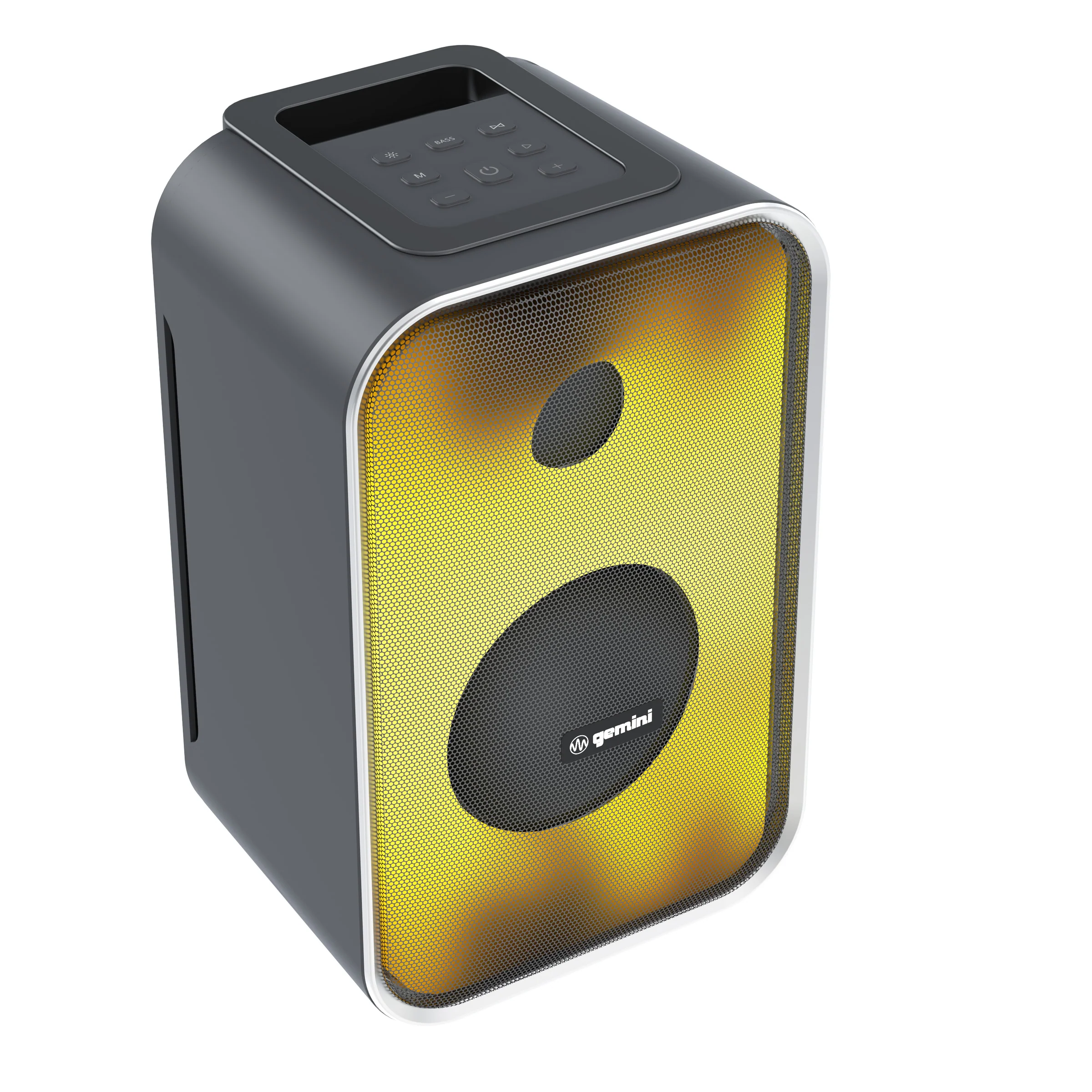 Gemini Sound GNV-60 portable LED party speaker — 85W peak, 5.25" woofer, 6-hr battery - Image 2