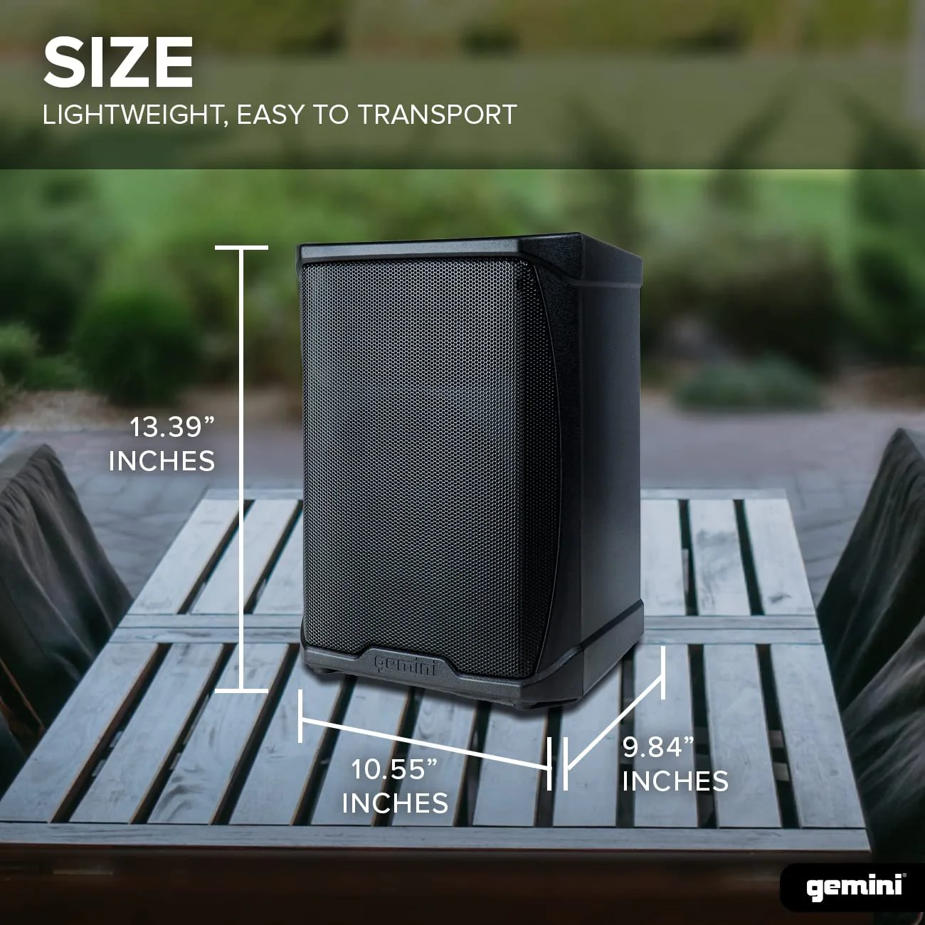 Gemini Sound GPSS-650 portable professional PA system — 200W peak, 6.5" woofer, 12-hour battery - Image 6