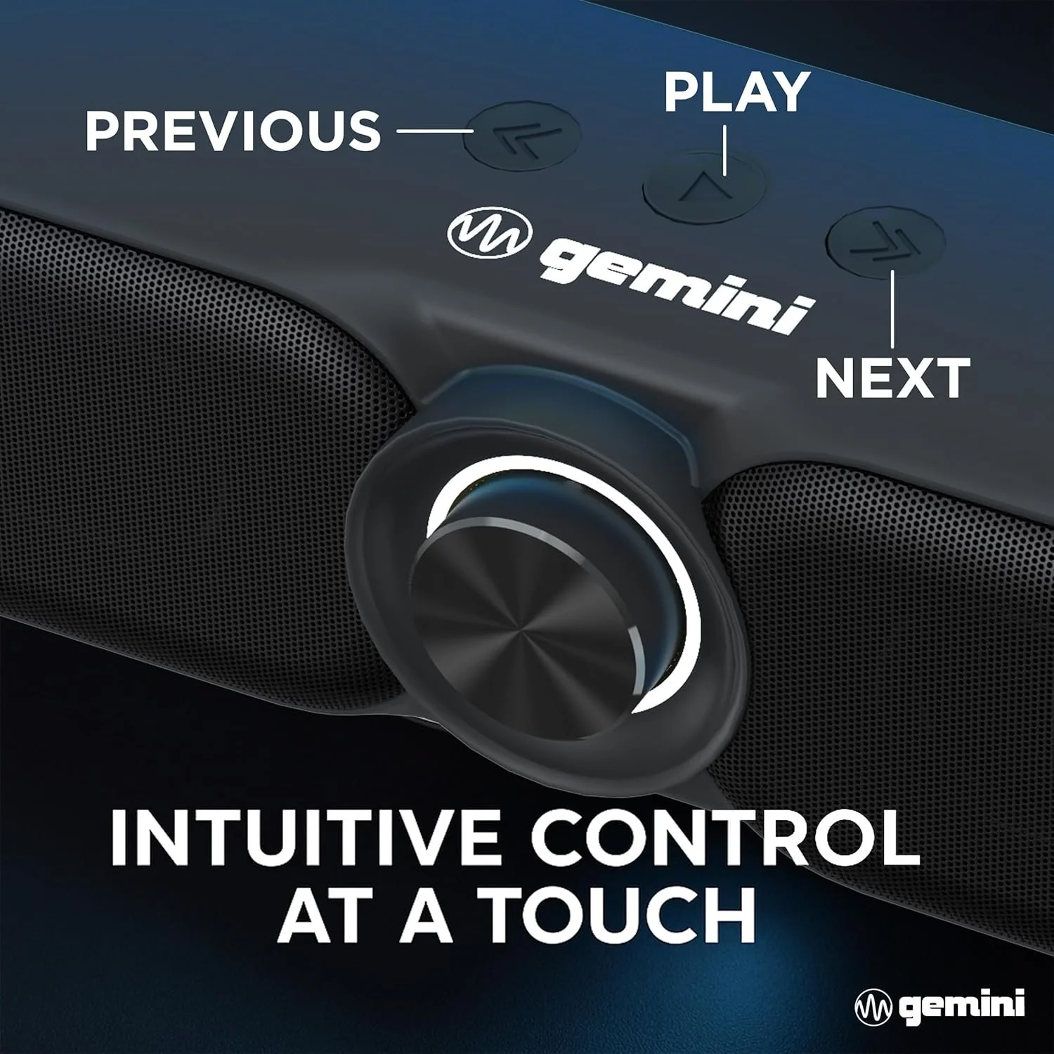 Gemini Sound GSBR-20 portable Bluetooth soundbar — 30W peak, 20W RMS, 3.5-hr battery - Image 6