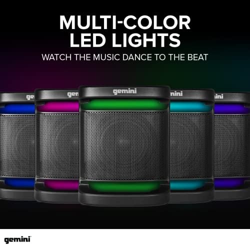Gemini Sound GSYS-2400 home stereo system with LED party lighting — 100W RMS, dual 8" woofers, Bluetooth + karaoke - Image 5