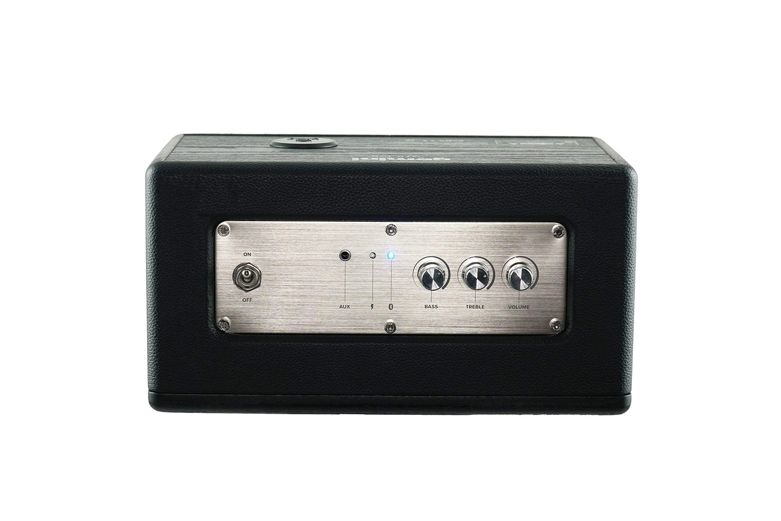 Gemini Sound GTR-100 portable retro Bluetooth speaker — 30W peak, dual 3" woofers, 8-hr battery - Image 5