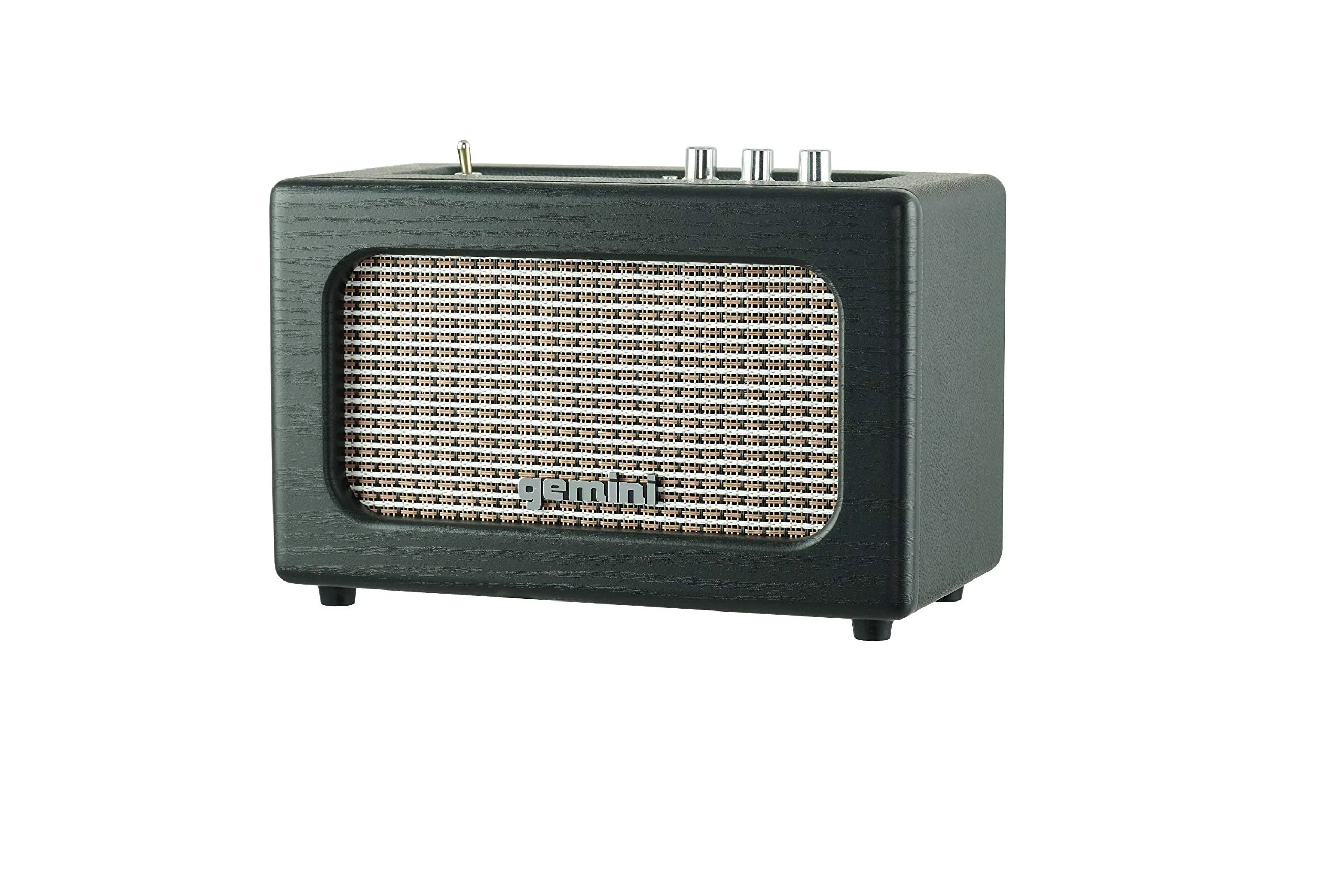 Gemini Sound GTR-100 portable retro Bluetooth speaker — 30W peak, dual 3" woofers, 8-hr battery - Image 8
