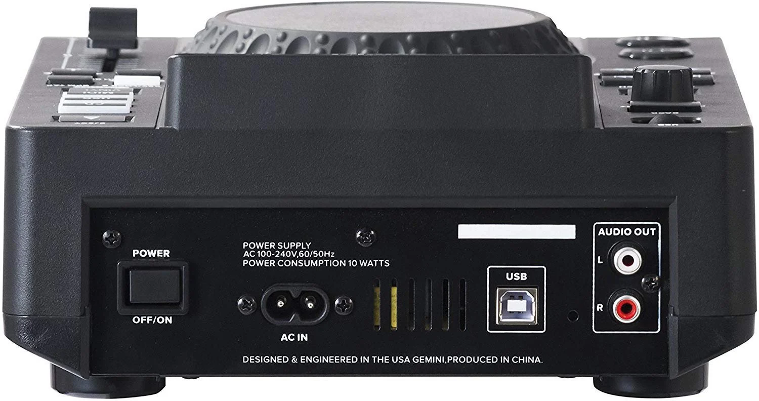 Gemini Sound MDJ-600 professional CD and USB DJ media player — 24-bit/192kHz soundcard, 5" touch jogwheel, 4.3" color display - Image 4