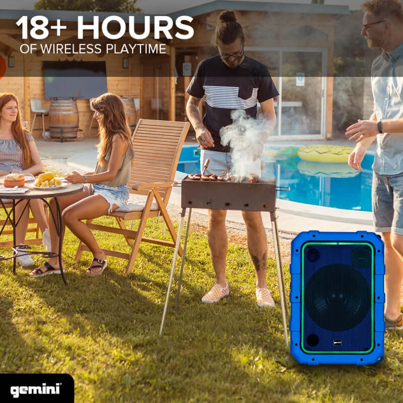 Gemini Sound MPA-2400 rechargeable trolley party speaker — 240W peak, 10" woofer, 18-hr battery - Image 4