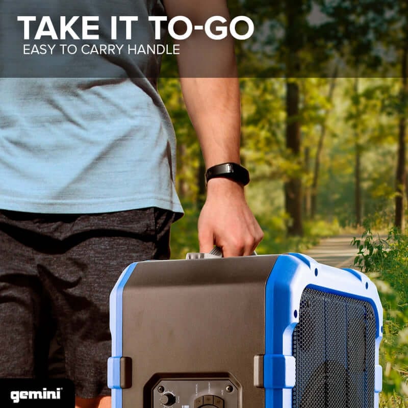 Gemini Sound MPA-2400 rechargeable trolley party speaker — 240W peak, 10" woofer, 18-hr battery - Image 6