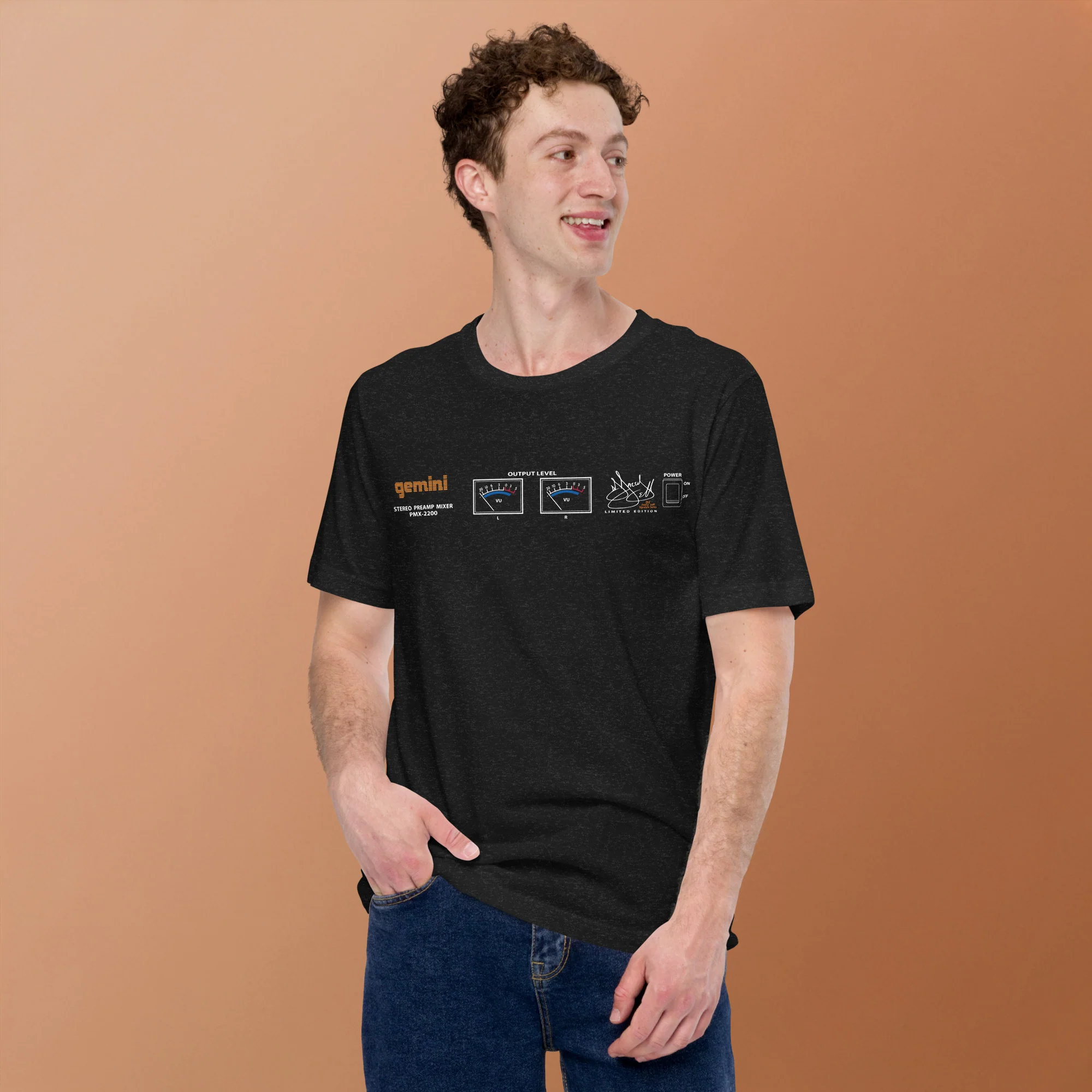 Gemini Sound PMX-2200 Vintage Mixer Tee - DJ Jazzy Jeff Signature Edition