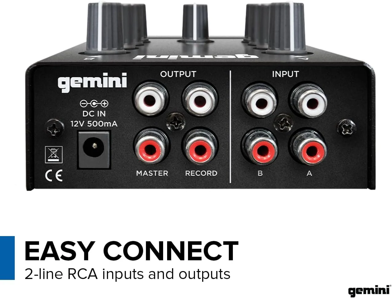 Gemini Sound MM1 pocket-sized 2-channel DJ mixer — 40mm crossfader, 2-band EQ, all-metal build - Image 5