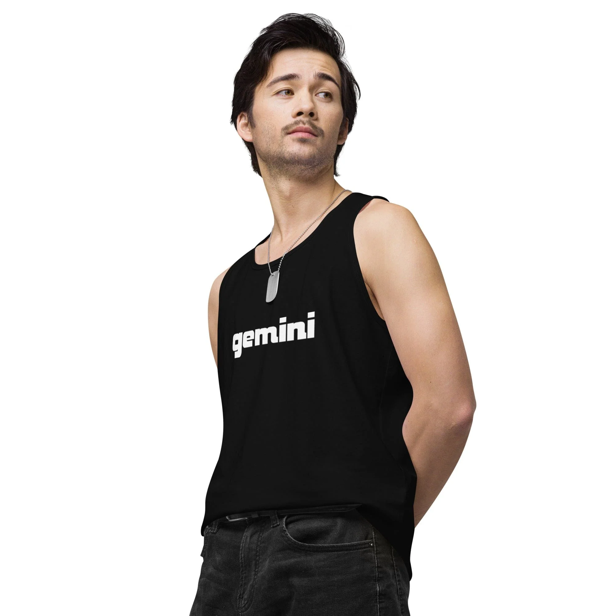Gemini Sound Men's High-quality Cotton Tank Top - Soft Ring-Spun Sleeveless Shirt - Image 4