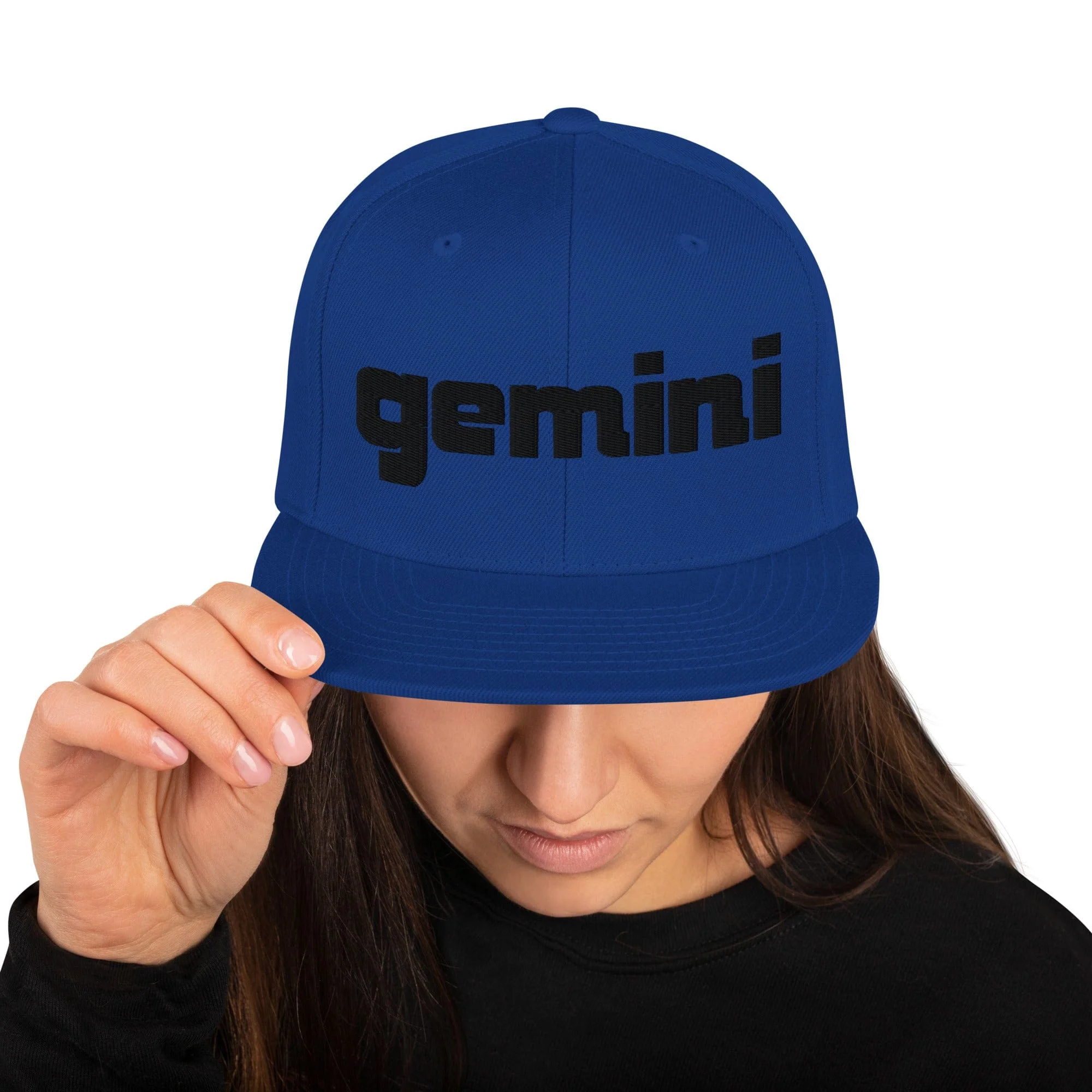 Gemini Sound Snapback Hat - Acrylic Wool Blend 6-Panel Classic - Image 10