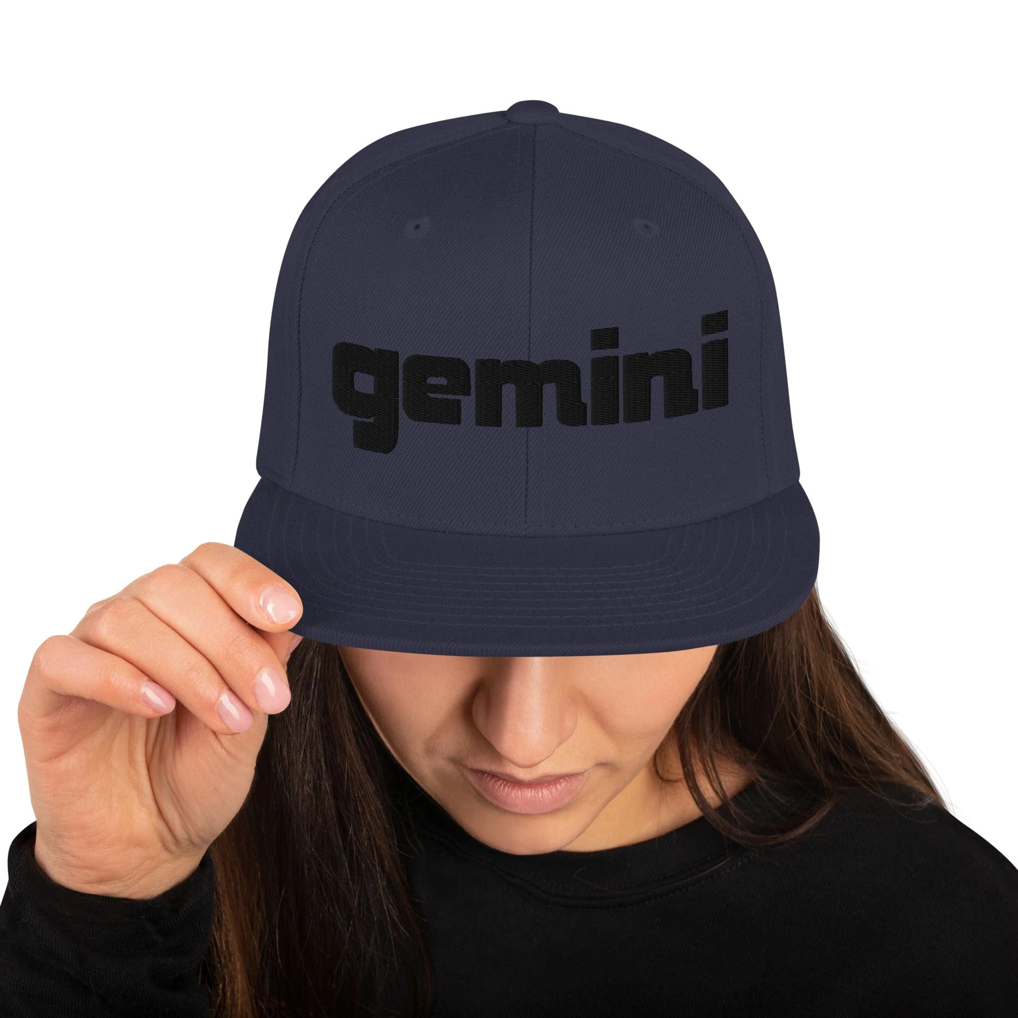 Gemini Sound Snapback Hat - Acrylic Wool Blend 6-Panel Classic - Image 11