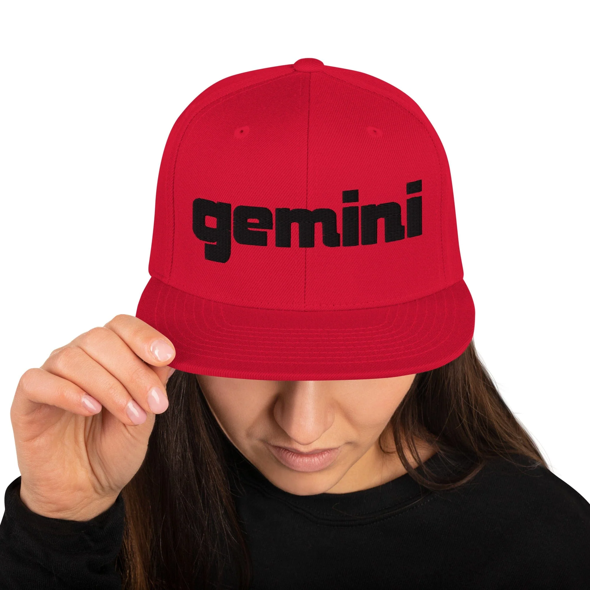 Gemini Sound Snapback Hat - Acrylic Wool Blend 6-Panel Classic - Image 17
