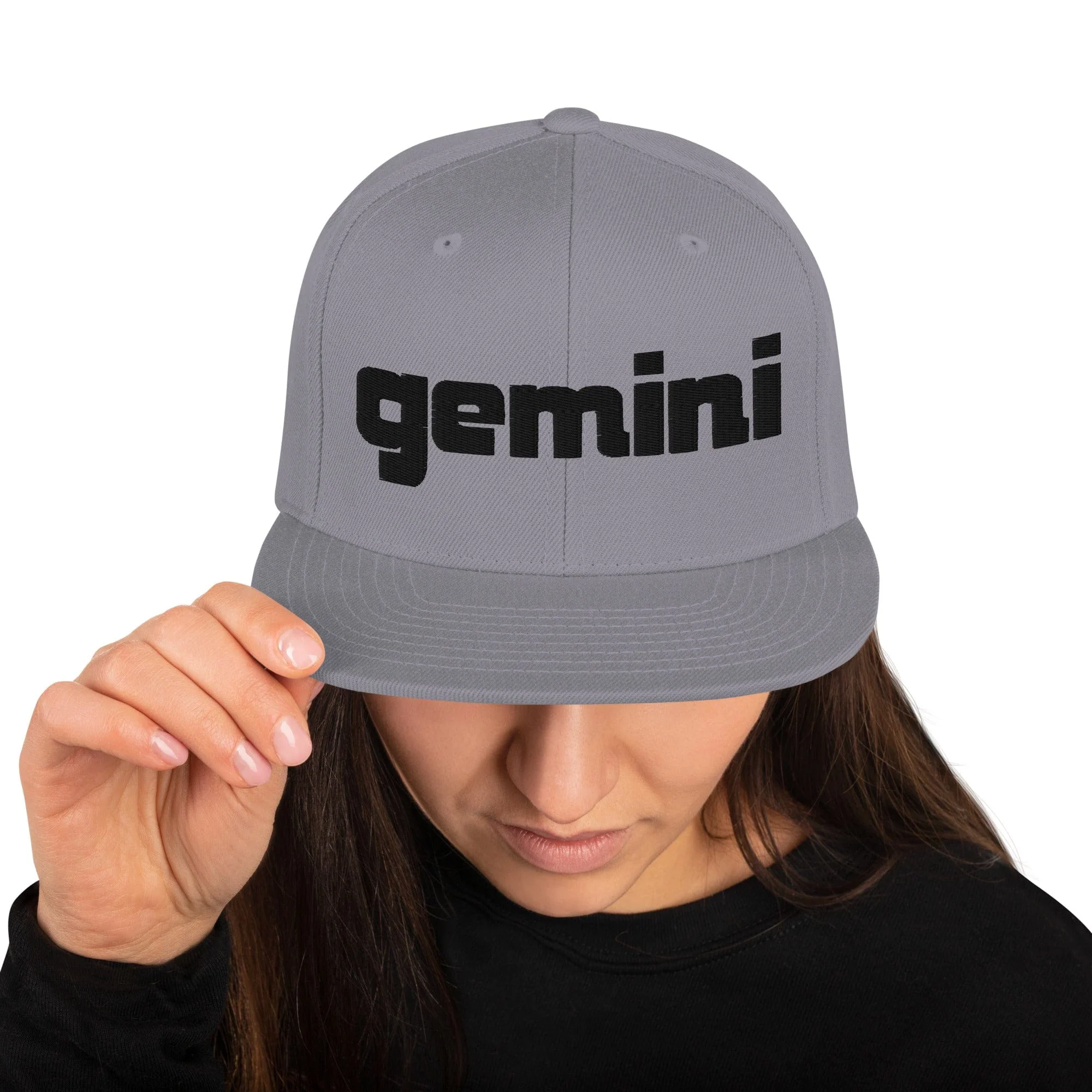 Gemini Sound Snapback Hat - Acrylic Wool Blend 6-Panel Classic - Image 19