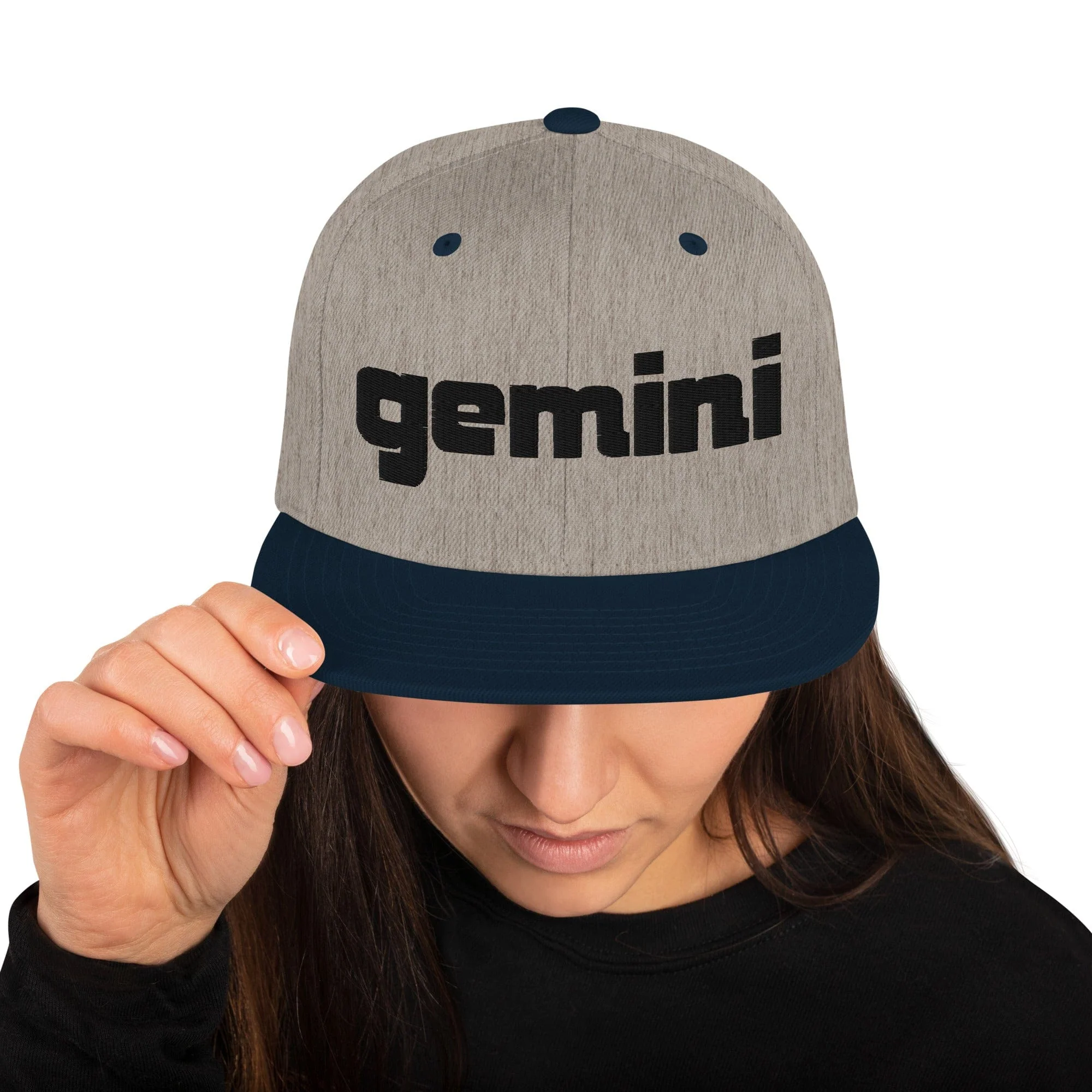 Gemini Sound Snapback Hat - Acrylic Wool Blend 6-Panel Classic - Image 20