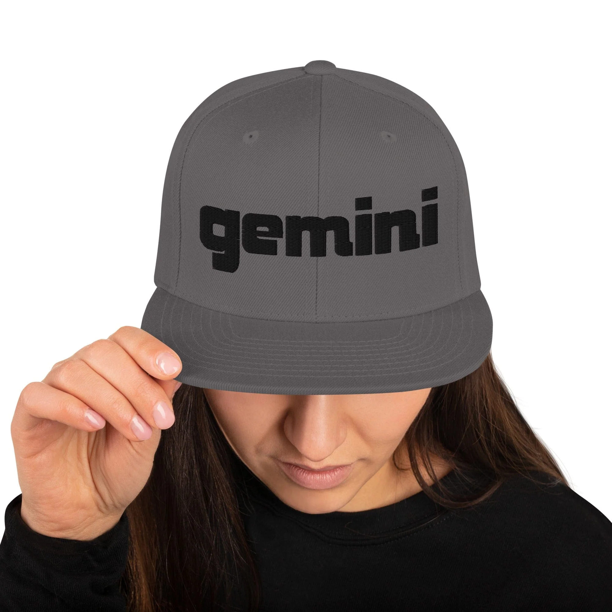 Gemini Sound Snapback Hat - Acrylic Wool Blend 6-Panel Classic - Image 21