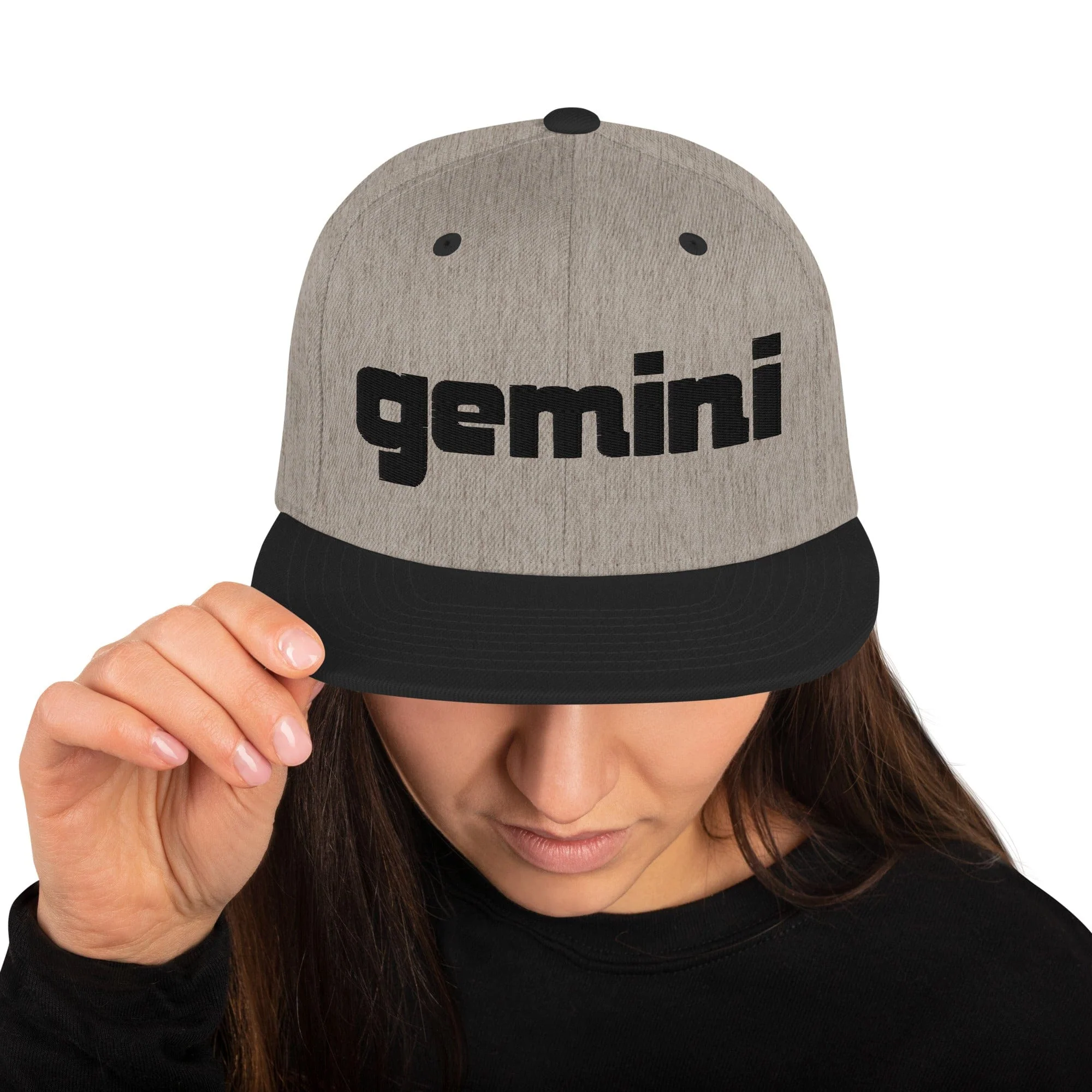 Gemini Sound Snapback Hat - Acrylic Wool Blend 6-Panel Classic - Image 22