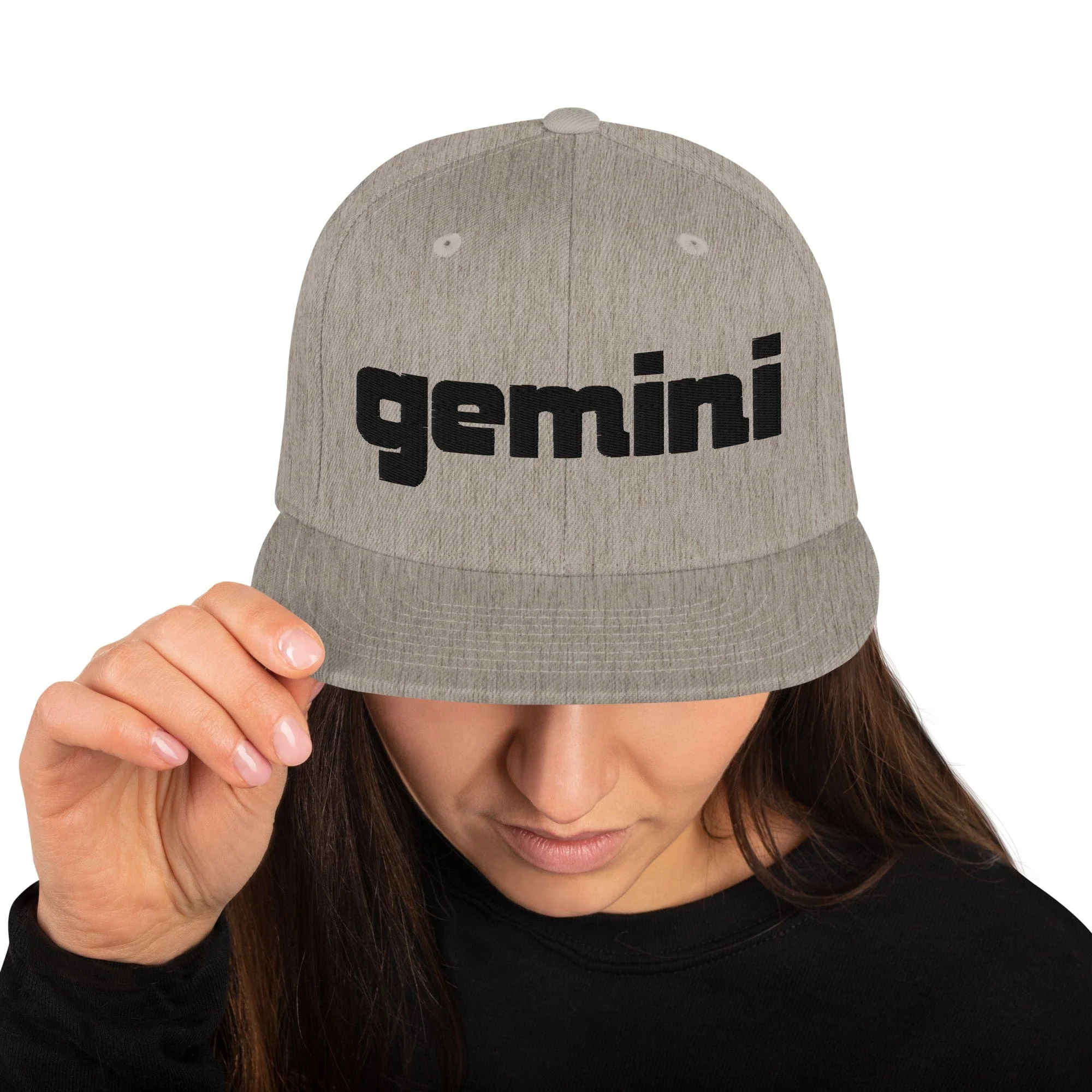Gemini Sound Snapback Hat - Acrylic Wool Blend 6-Panel Classic - Image 24