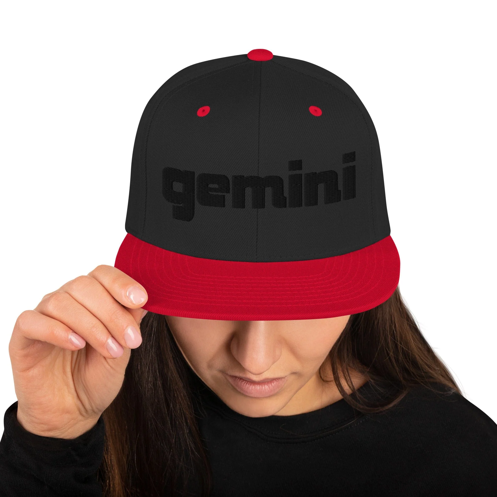 Gemini Sound Snapback Hat - Acrylic Wool Blend 6-Panel Classic - Image 5
