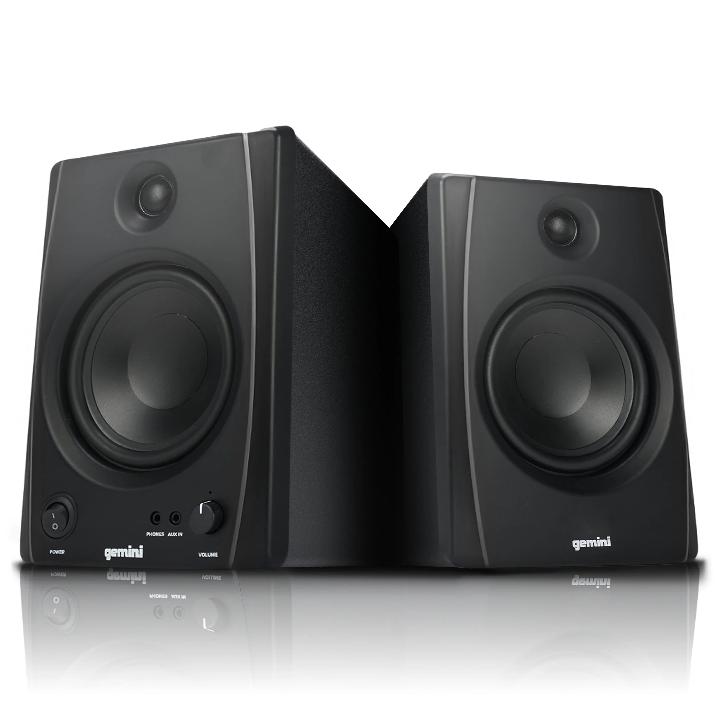 Gemini Sound SMX-5BT 5" bookshelf studio monitors with Bluetooth — 100W peak, 5" woofers, Bluetooth 5.0