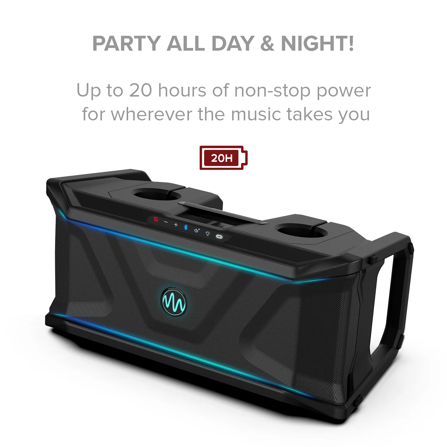 Gemini Sound SOSP600 floating Bluetooth party speaker — 300W peak, IP67 waterproof, 20-hr battery - Image 3